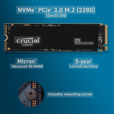 ssd 500 crucial m2 p3