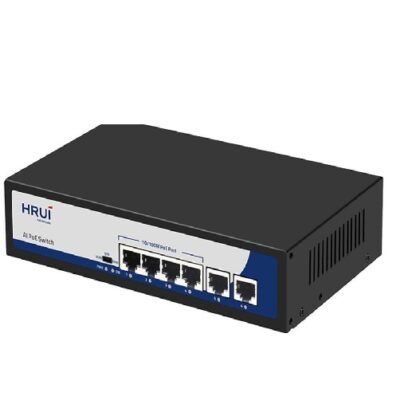 سوییچ 4پورت POE برندHRUI مدلHR900-AF-42N